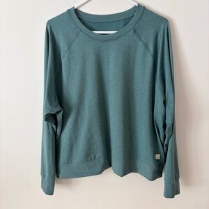 Vuori Long-Sleeve Halo Crew Teal Women's